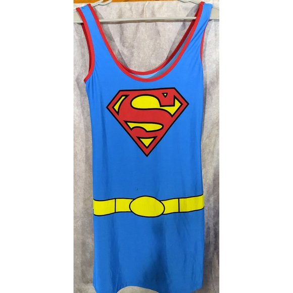 Superman Sleeveless Mini Dress - Picture 4 of 4